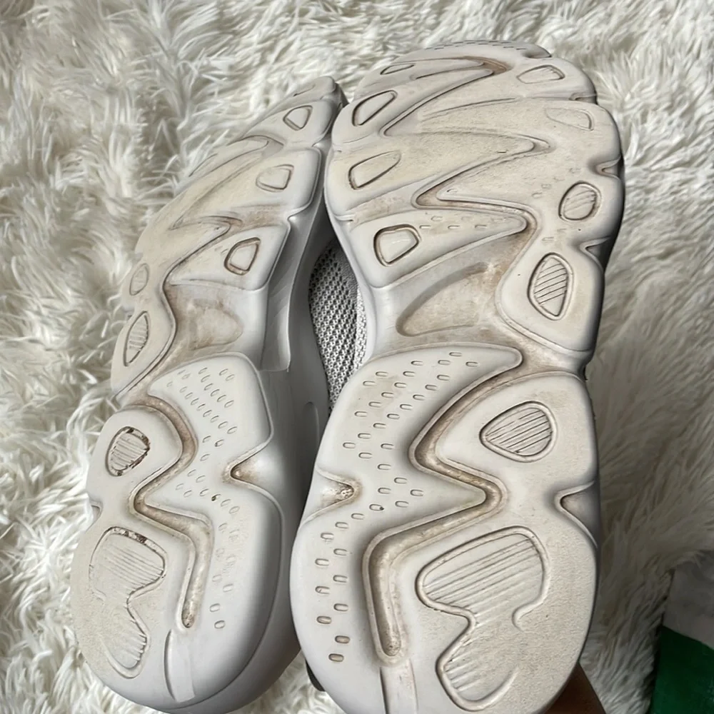 ASOS Knitted Gray Chunky Sole Running Sneakers